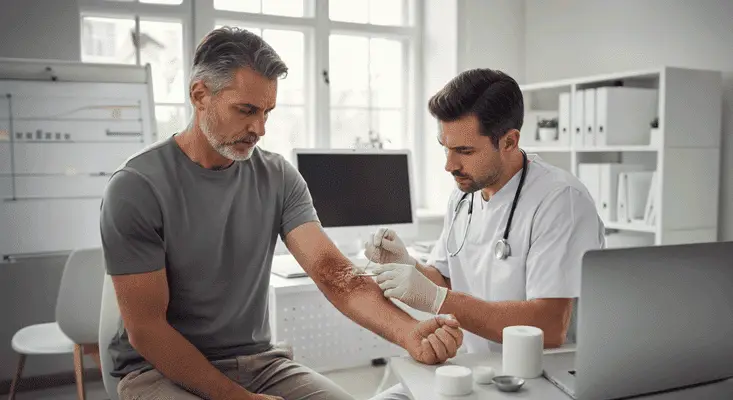 Lesión que no cicatriza.